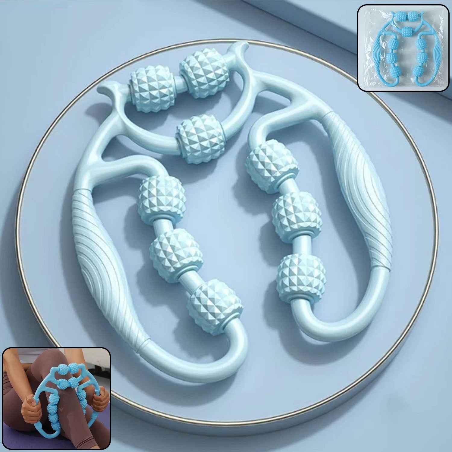 Handheld Body Massage Roller For Legs Arms  Muscle Relaxation (1 Pc)