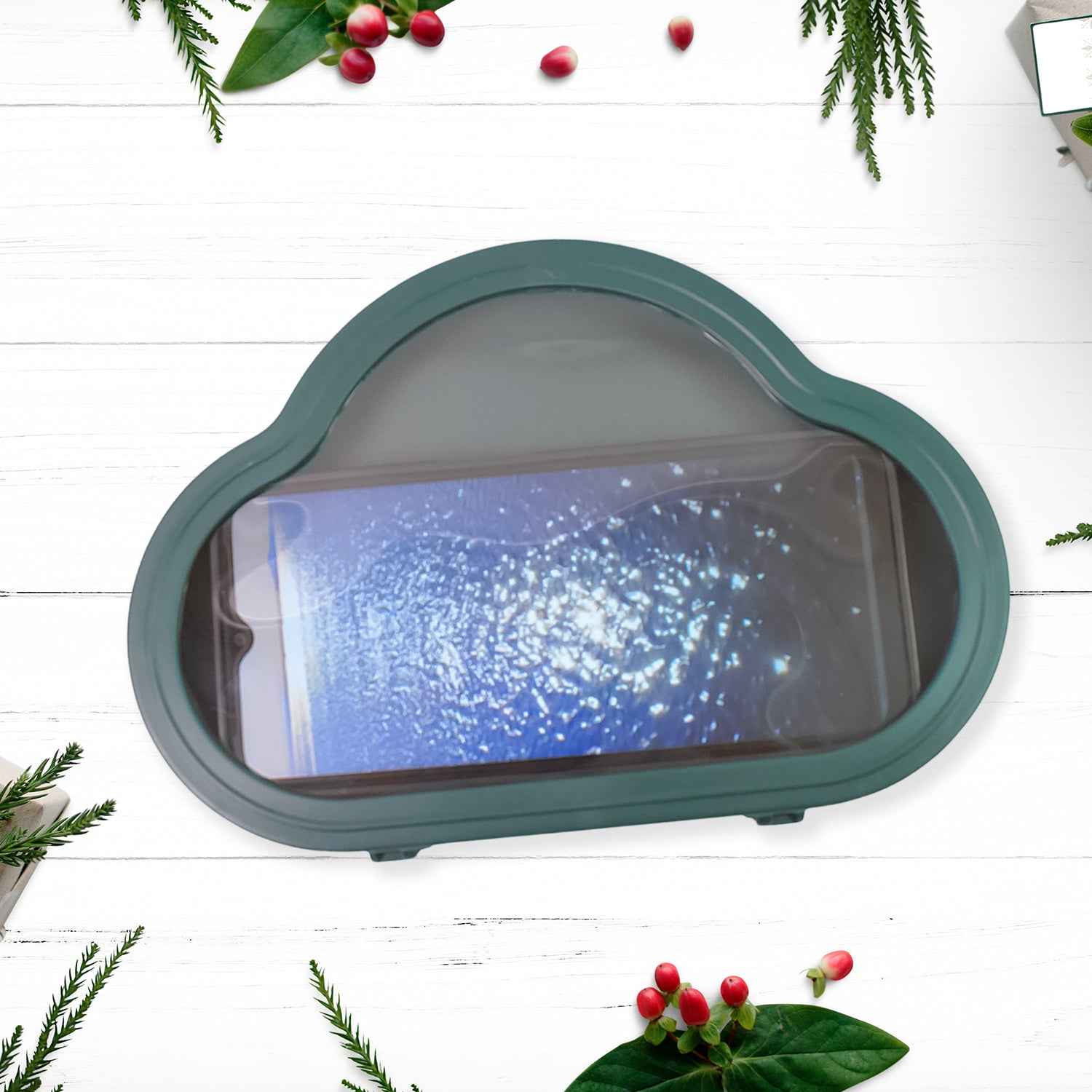 Smartphone  Mobile Stand Waterproof Case Smartphone Stand Case (1 Pc   Gray Colour)