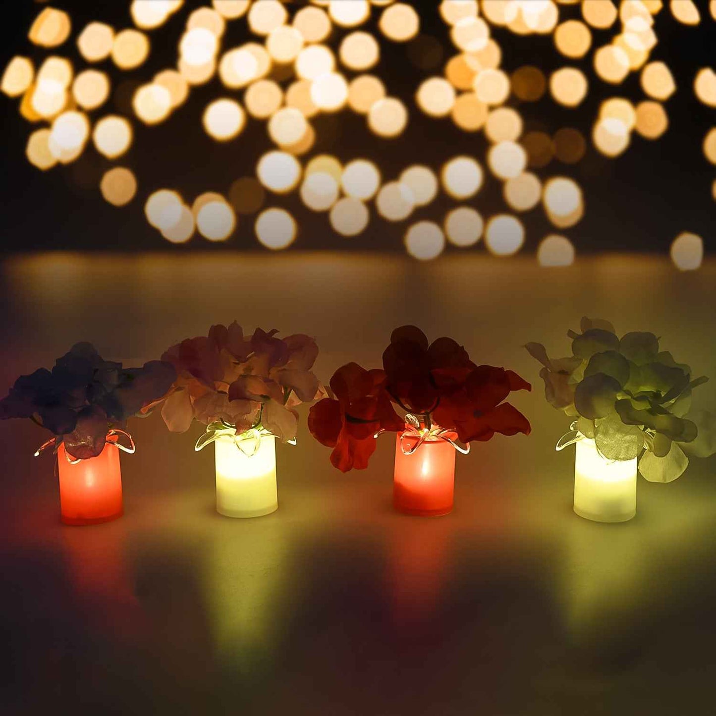 Led Mood Lights Bedroom Interior Decor Lighting (4 Pcs Set)