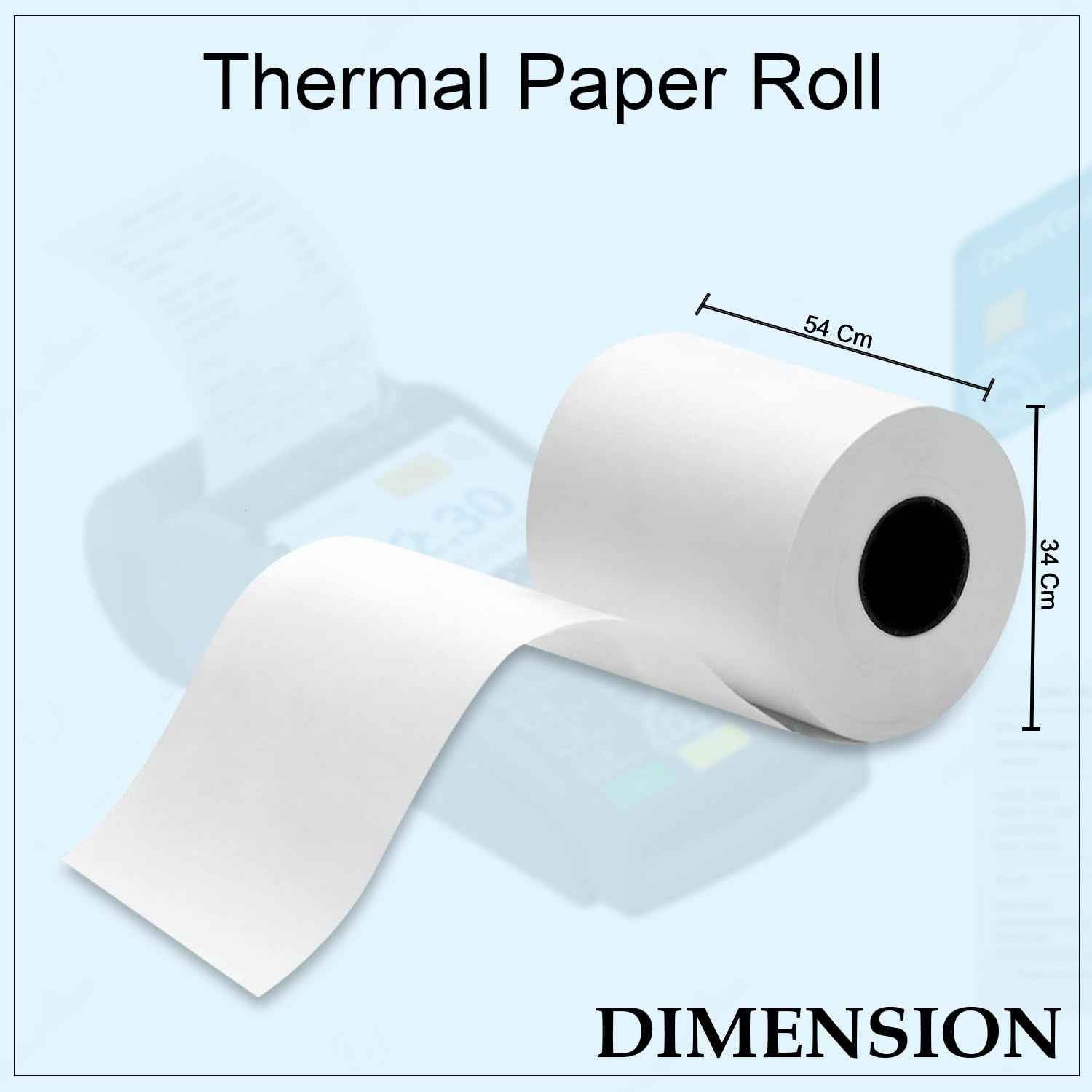 Thermal Label Roll For Barcode Printing (57 X 34 Cm)