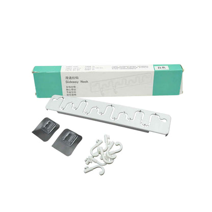 9431 Slideway Adjustable Hook Wall Adhesive Hook Plastic High Quality Hooks For Home   Bathroom Use