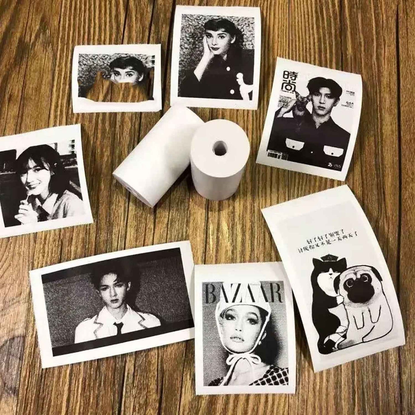 8839 Small Thermal Printer Paper Printing Paper Roll Aging Resistant Fast Color Rendering Portable Clear Printing For Travel (1 Pc  Printing Paper Roll )