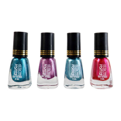 Blush Metallic Mini Nail Polish (Mix Color 6 Ml 1 Pc) - BeSh Deals®
