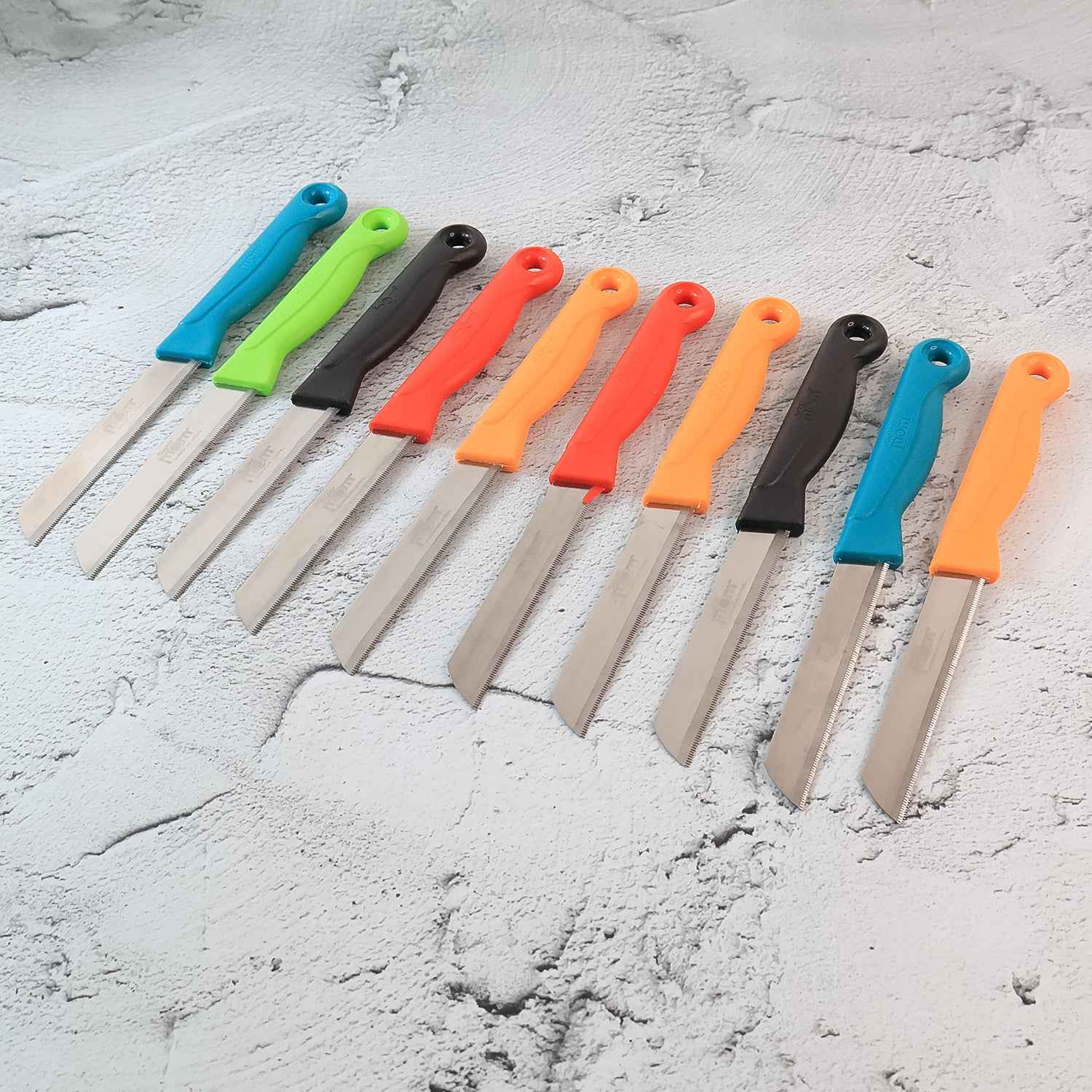 Supermom Stainless Steel Kitchen Laser Knife (10 Pc  Set)