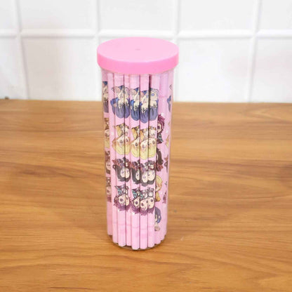 Cartoon Printed Wooden Pencil Set (50 Pc Pack)