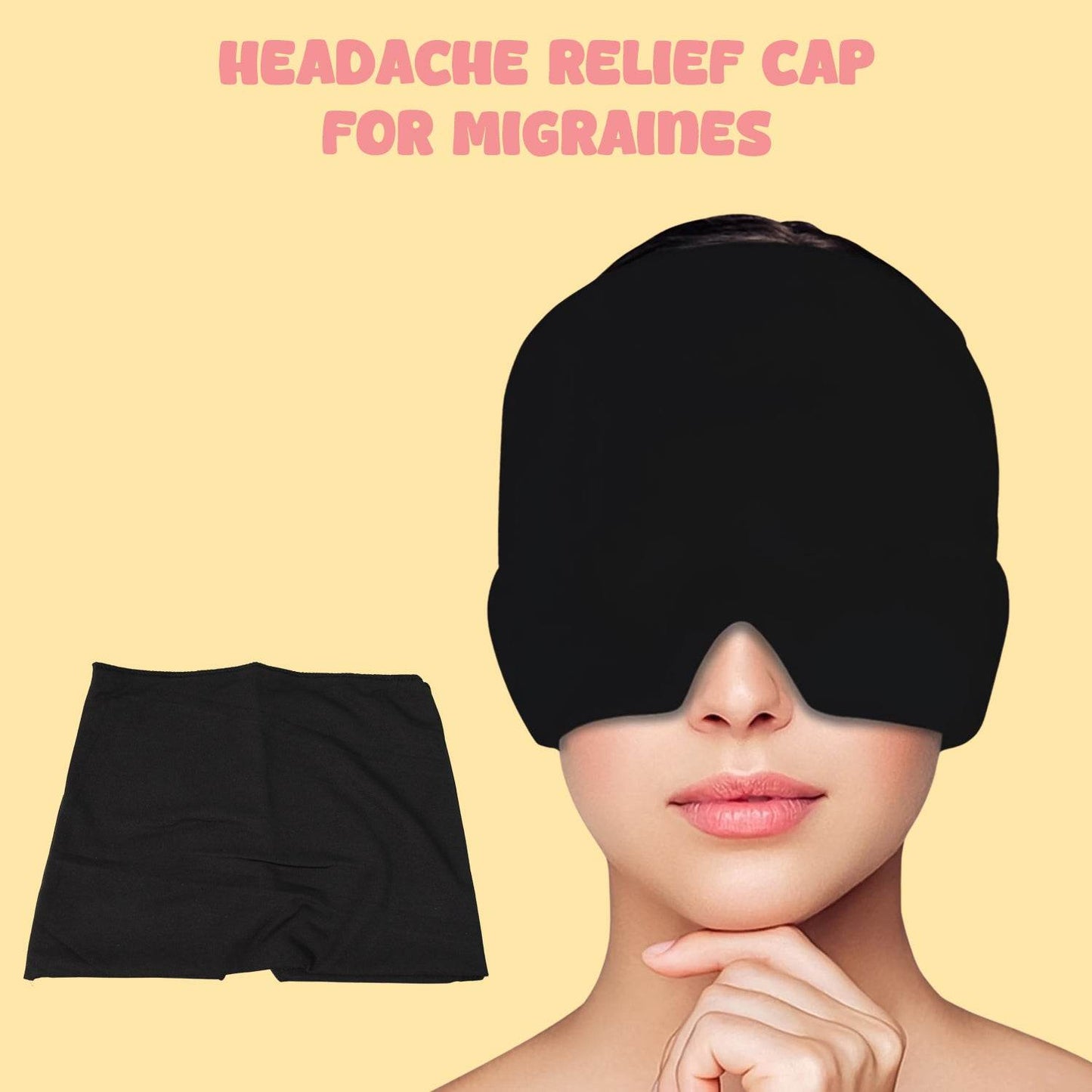 Headache Relief Hat Migraine Cap (1 Pc  Black Color) - Best Deals at BeSh Deals®
