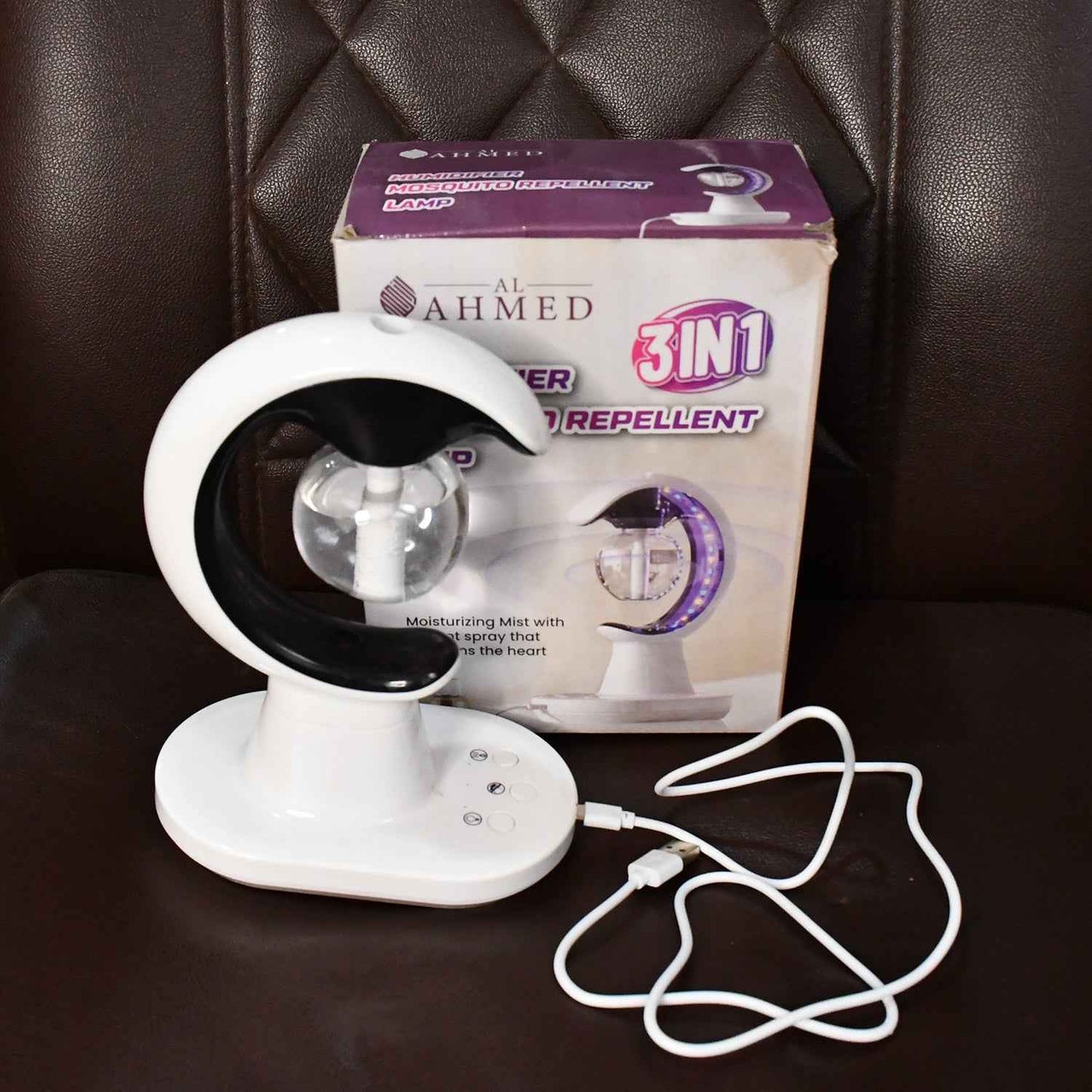 3-in-1 Led Lamp With Humidifier And Mosquito Repellent (1 Pc)