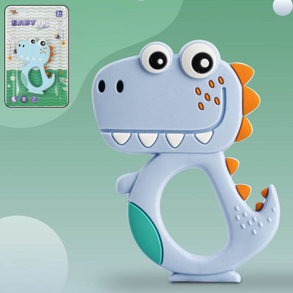 Silicone Dinosaur Teether For Baby (1 Pc  Mix Design  Color) - Best Deals at BeSh Deals®