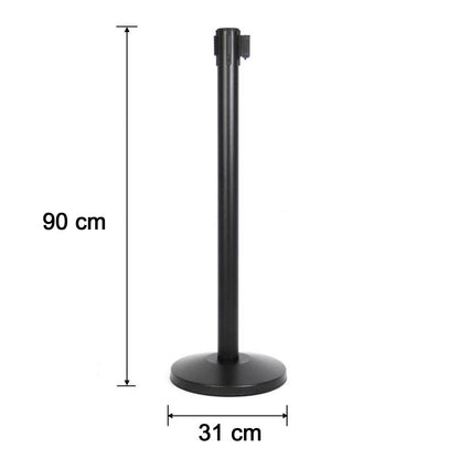 Heavy Duty Retractable Belt Crowd Control Pole With Sturdy Base  1 Pc