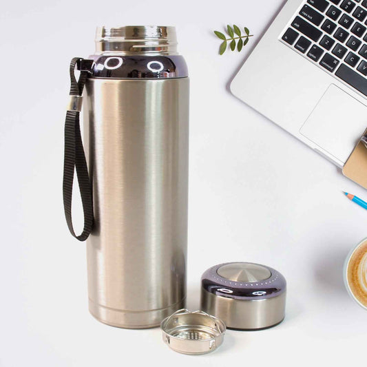 5875 800ml Stainless Steel Water Bottle For Men Women Kids  Thermos Flask  Reusable Leak-proof Thermos Steel For Home Office Gym Fridge Travelling