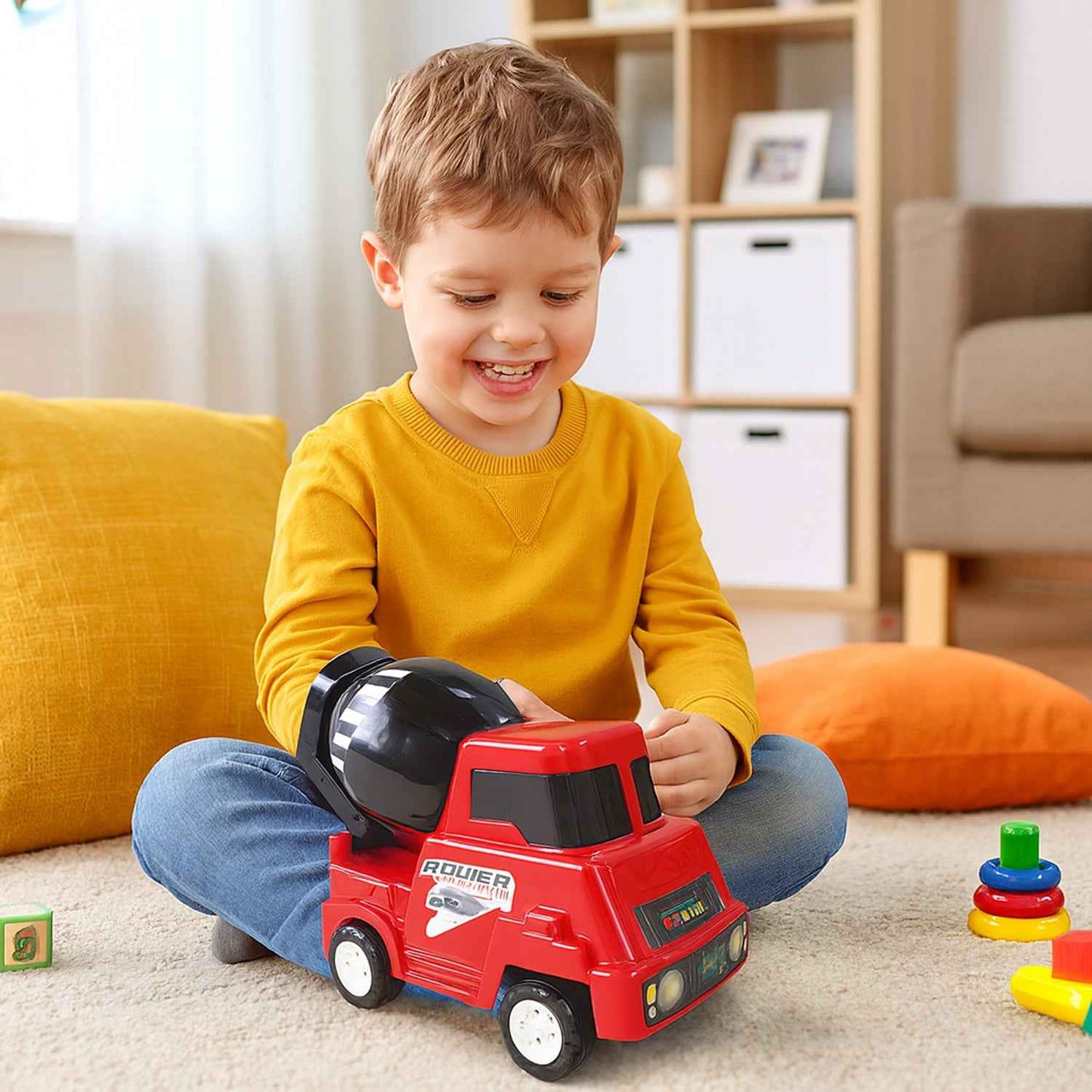 Funwoods Kids Power Cement Mixture Toy Truck - (1 Pc)