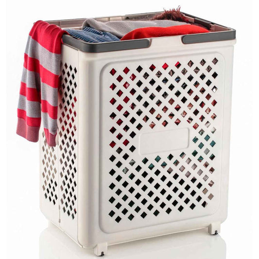Large Foldable Laundry Basket With Wheels