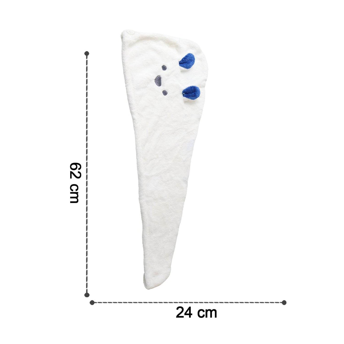 Soft Microfiber Hair Drying Towel Wrap With Cute Animal Ears  Button Closure (1 Pc) - Best Deals at BeSh Deals®