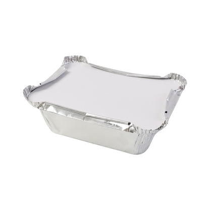 Disposable Aluminium Food Containers With Lids  250 Ml Capacity (Pack Of 25)