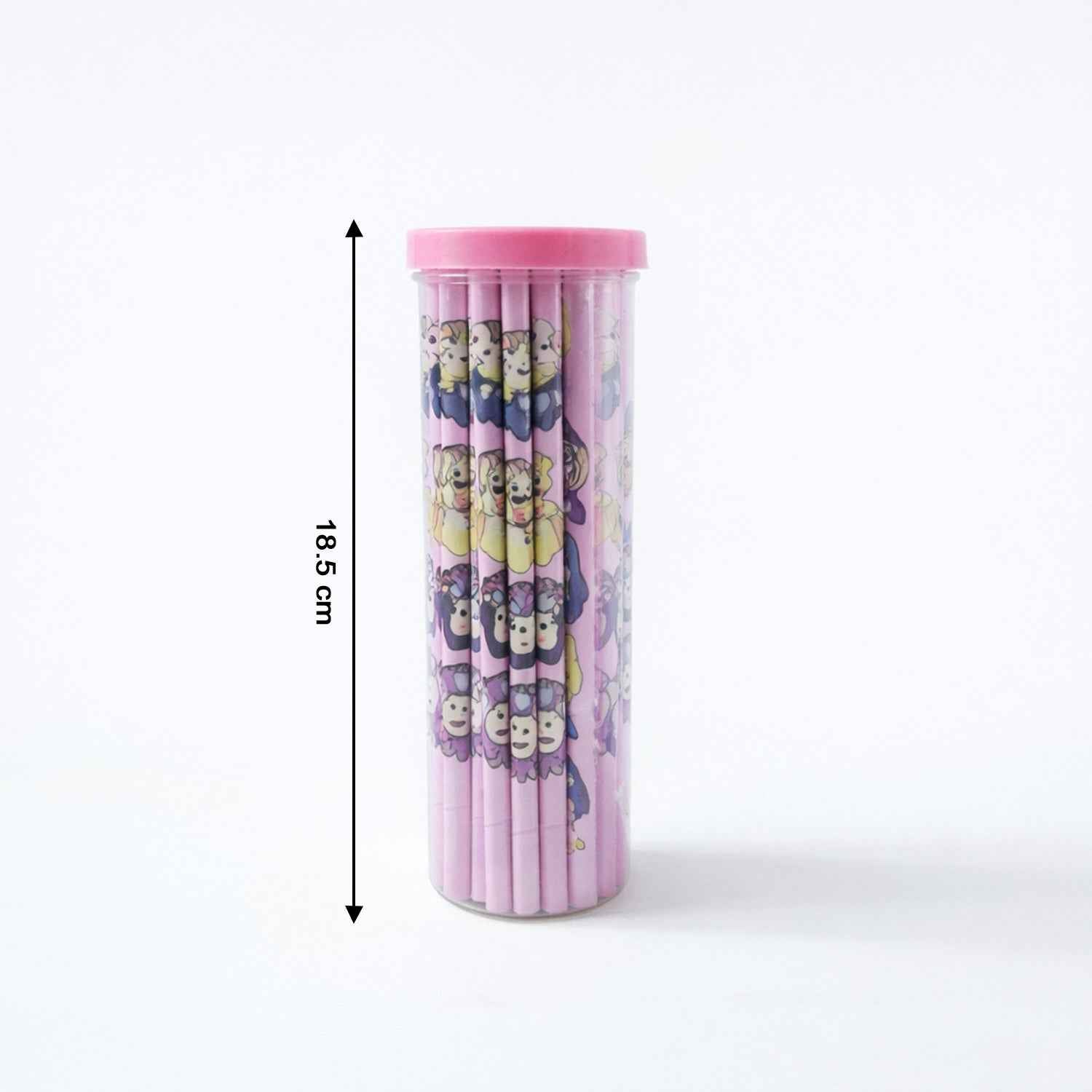 Cartoon Printed Wooden Pencil Set (50 Pc Pack)