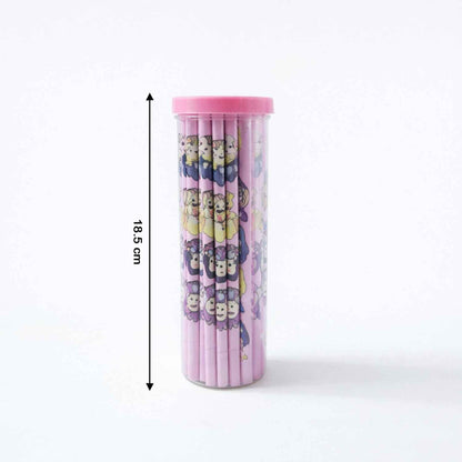 Cartoon Printed Wooden Pencil Set (50 Pc Pack)
