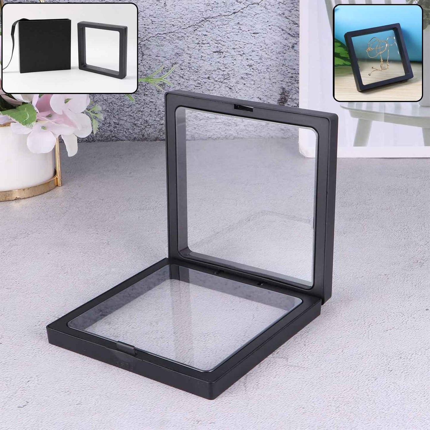 Transparent Jewellery Display Box (11x11 Cm  1 Pc)