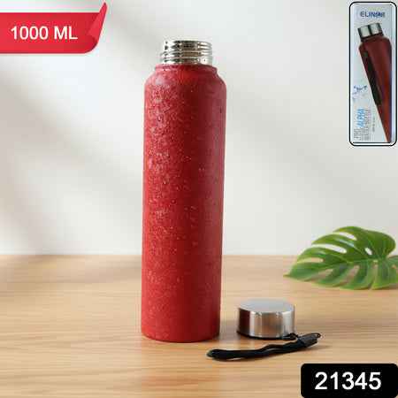 Red Alpha Pro Classic Stainless Steel Water Bottle 1000 Ml Red Color