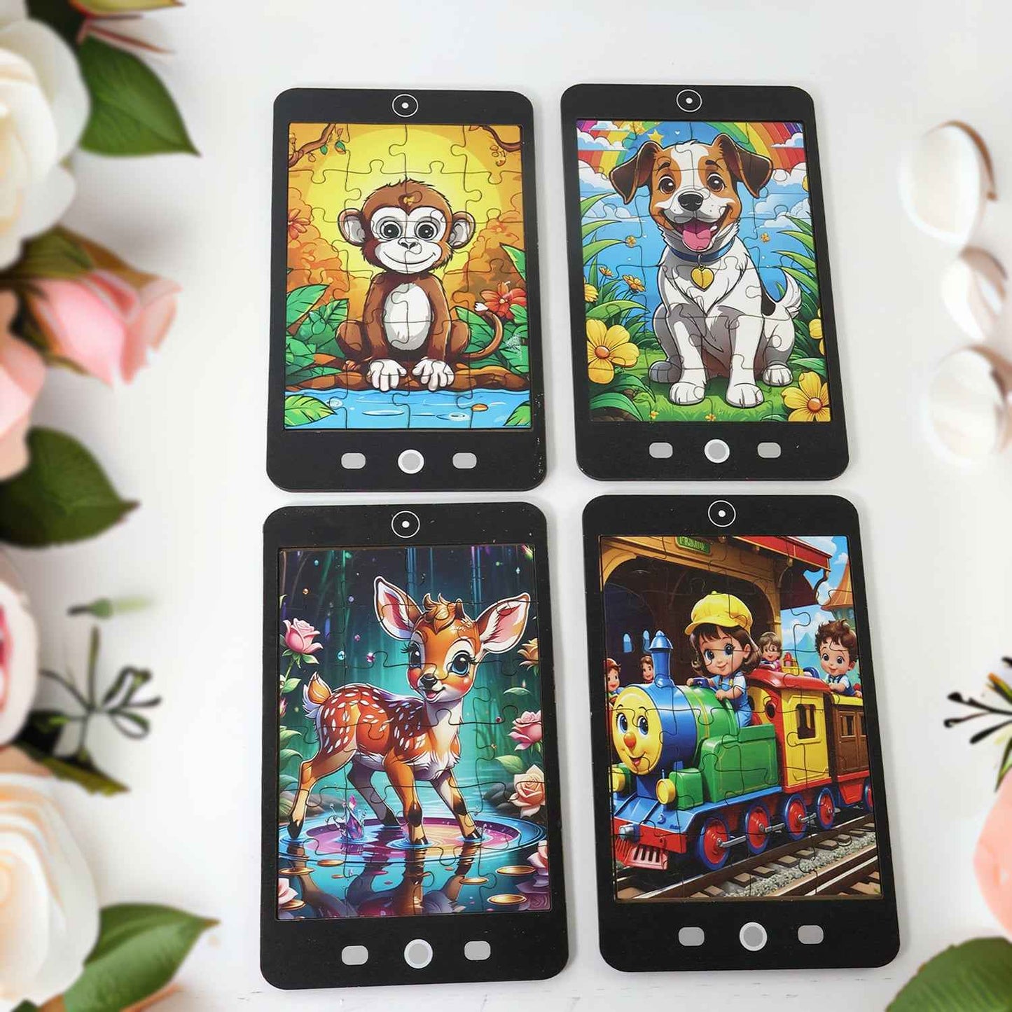 Kids Mini Cartoon Jigsaw Puzzle  1 Pc Mix Design