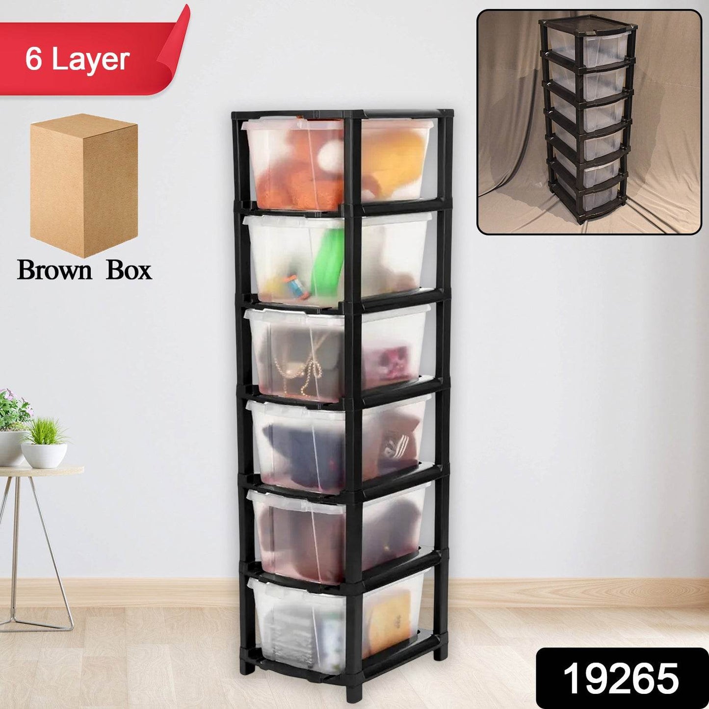 6-layer Modular Plastic Drawer Storage Cabinet - Best Deals at BeSh Deals®
