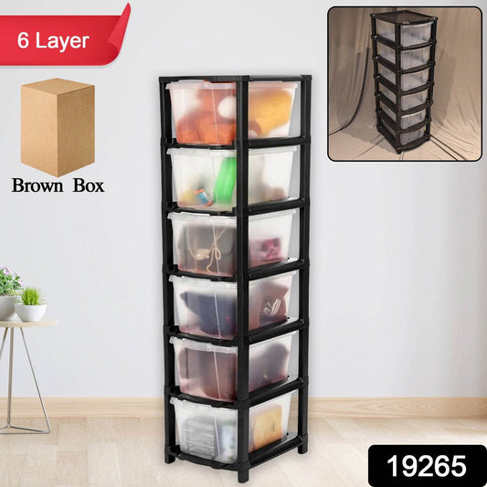 6-layer Modular Plastic Drawer Storage Cabinet - Best Deals at BeSh Deals®