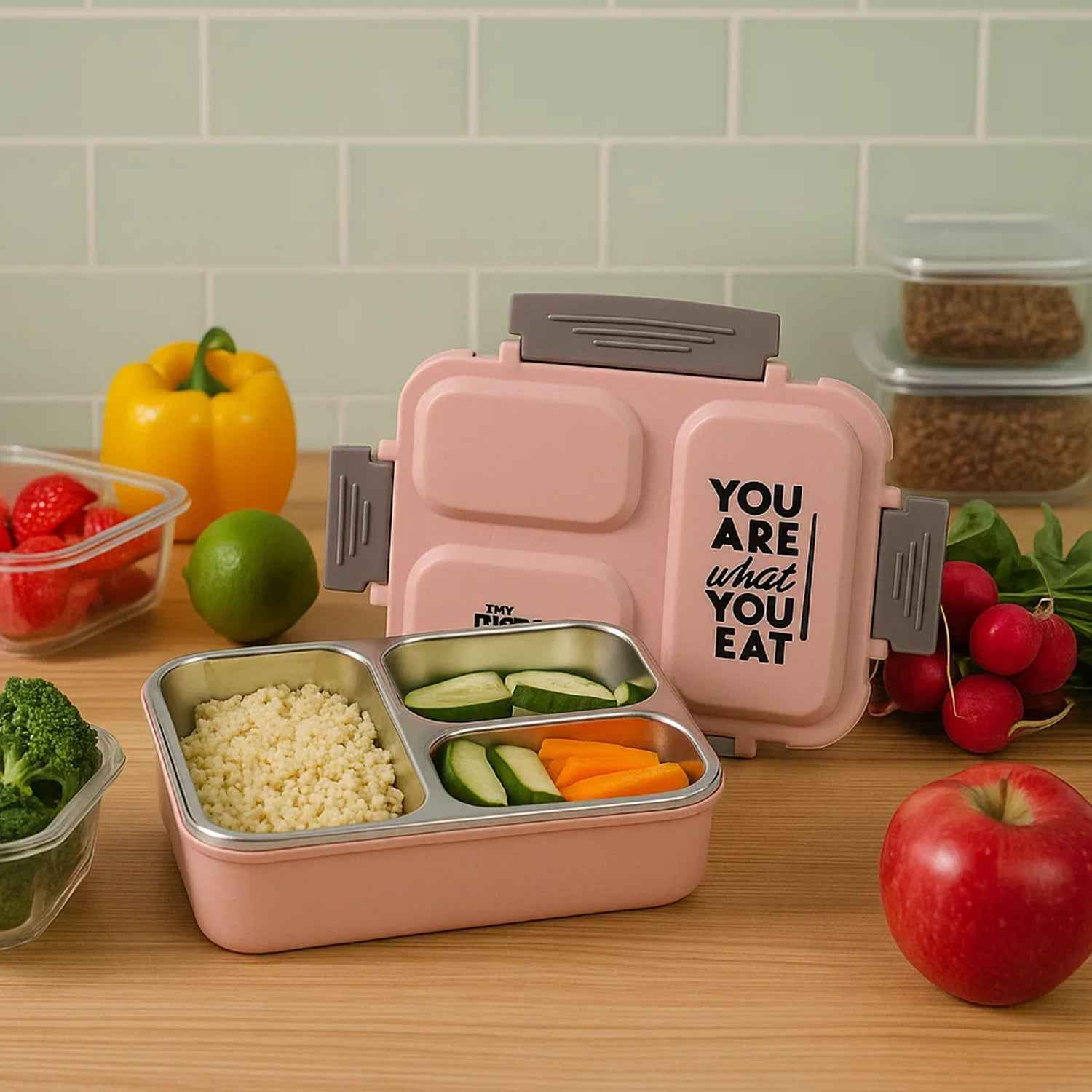 Supermom Premium Stainless Steel Inner Lunch Box (1 Pc) - BeSh Deals®