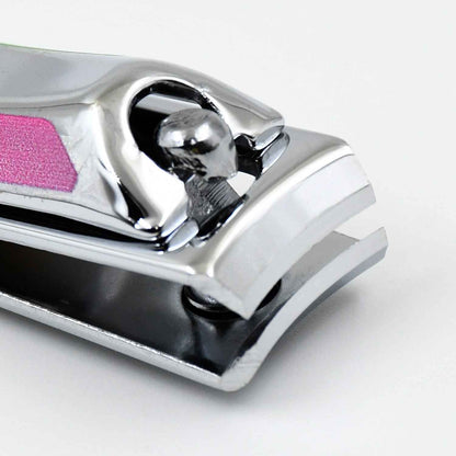 Stainless Steel Folding Portable Large Nail Clippers With Nail File (1 Pc)
