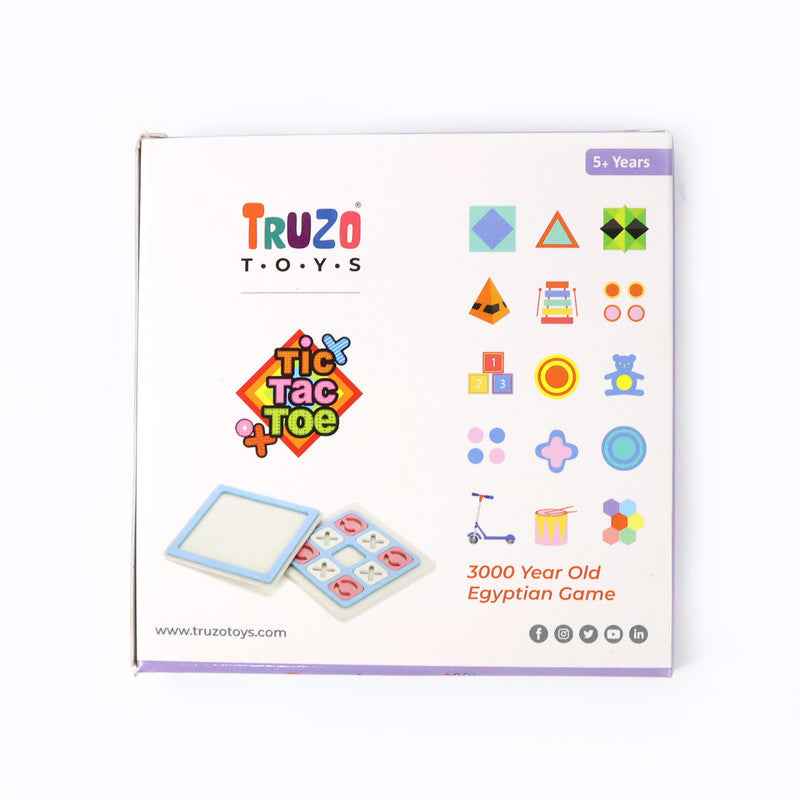 Tic Tac Toe Classic Strategy Board Game For Kids (1 Set)