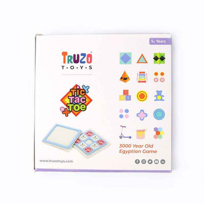 Tic Tac Toe Classic Strategy Board Game For Kids (1 Set)