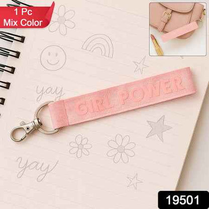 Fabric Ribbon Keychain (1 Pc Mix Color)