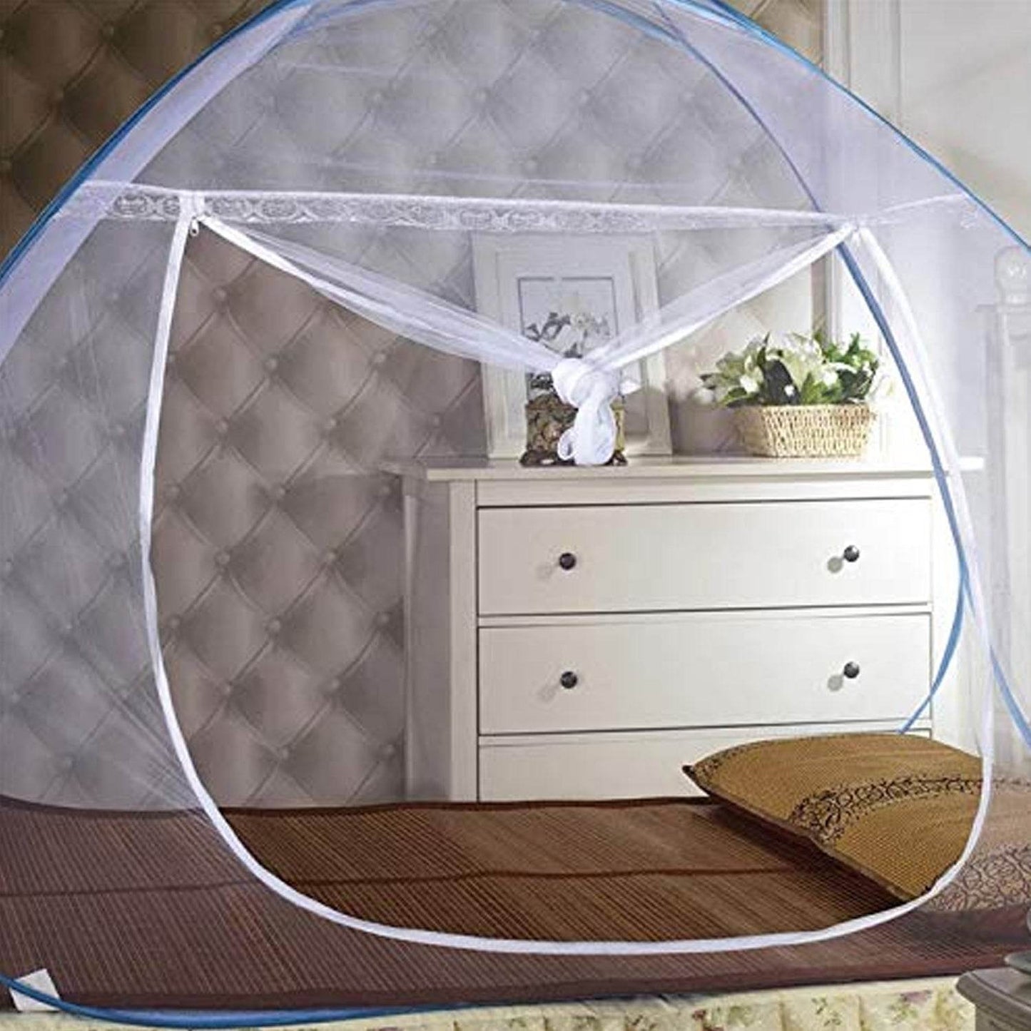 Premium Polyester Foldable Mosquito Net Tent (100 Cm Long  1 Pc) - Best Deals at BeSh Deals®