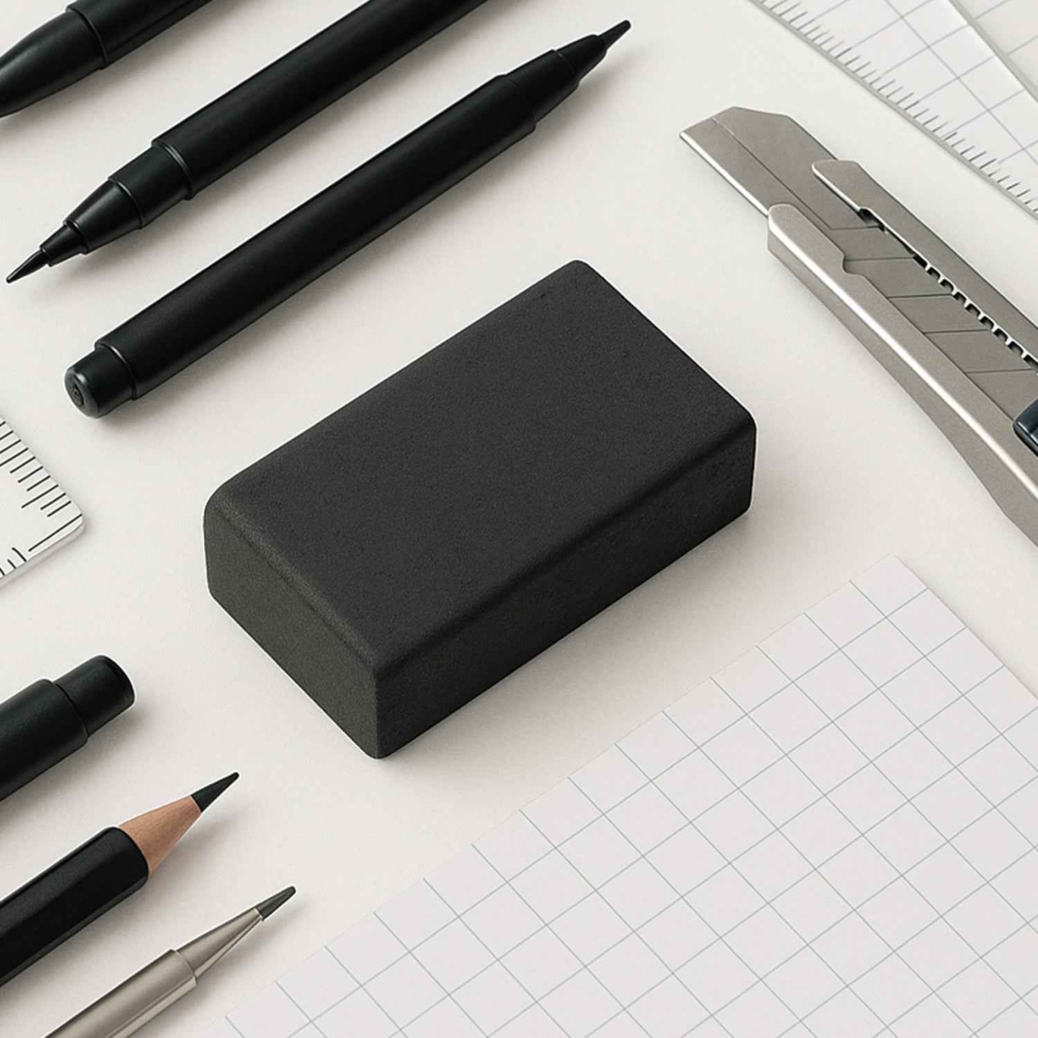 Fancy  Stylish Eraser (30 Pc  Mix Design)