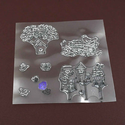 Reusable Rubber Stamp Tpr Stamp Diy Accessories Good Stamping Effect Diy Transparent Stamp Stick Repeatedly For Envelope For Diary For Invitation Letter Photo Album Decoration For Paper Crafts (Mix Design  1 Set)