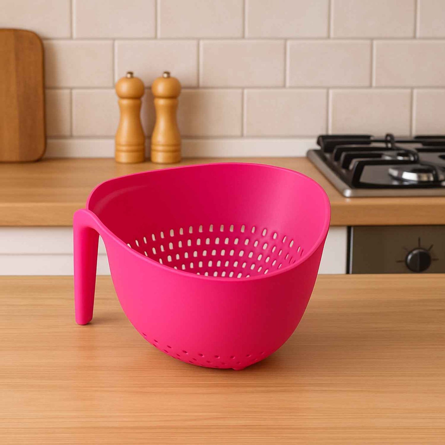 Supermom Premium Multipurpose Triangular Kitchen Colander (1 Pc) - BeSh Deals®