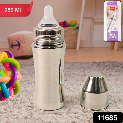 Apex Stainless Steel Little Champ Baby Feeding Bottle  (250 Ml) - Best Deals at BeSh Deals®