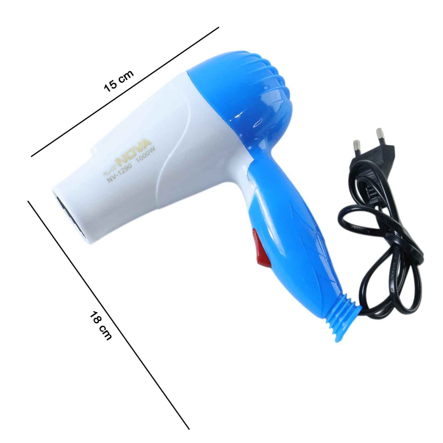Foldable Hair Dryer With Dual Speed Setting (1 Pc 1000w)