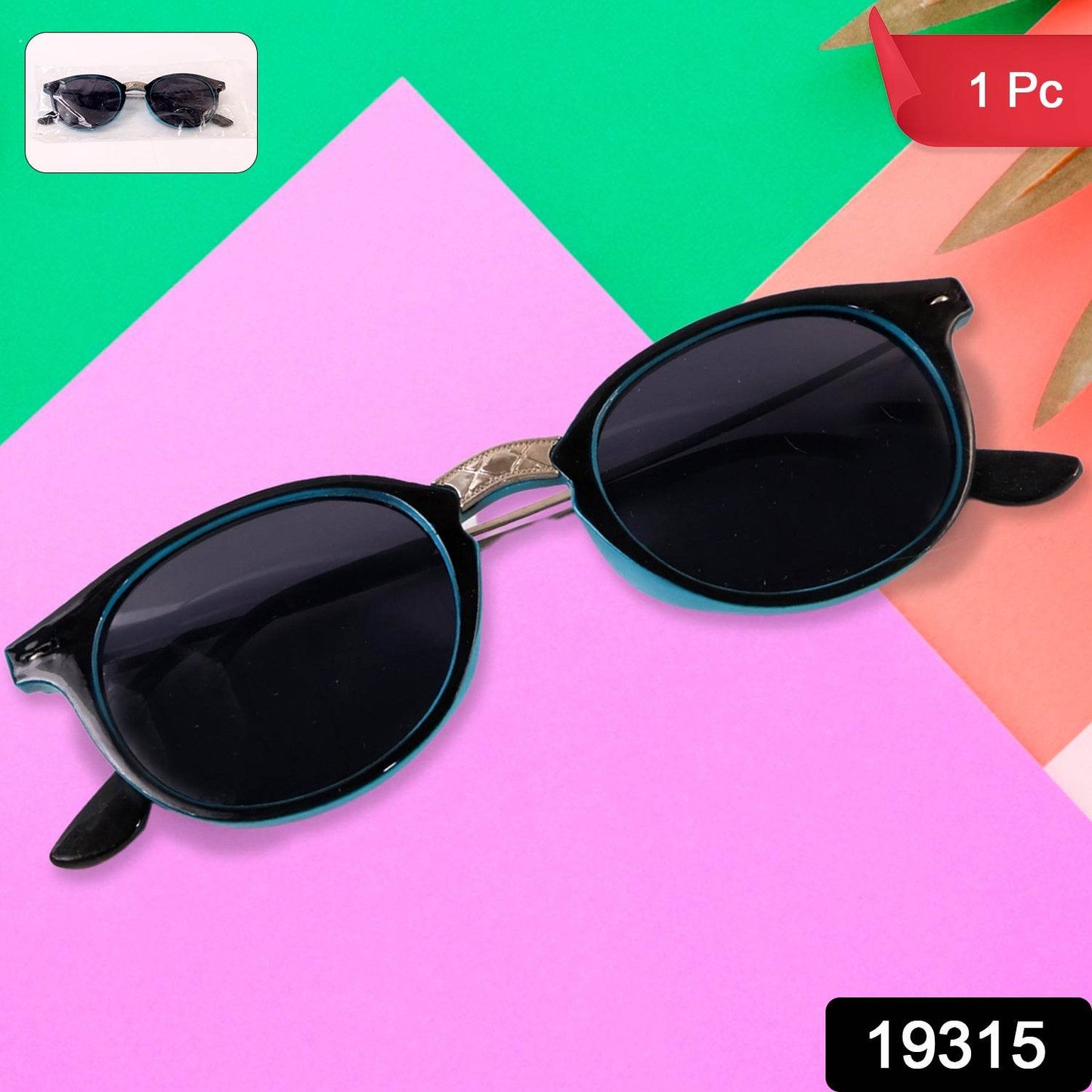 Sky Blue Uv Protected Round Sunglasses Classic Sunglasses For Men  Women Lightweight - Best Deals at BeSh Deals®