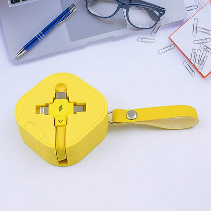 3 In 1 Charger Cable Retractable Type Compatible With Smartphones (1 Pc) - Best Deals at BeSh Deals®