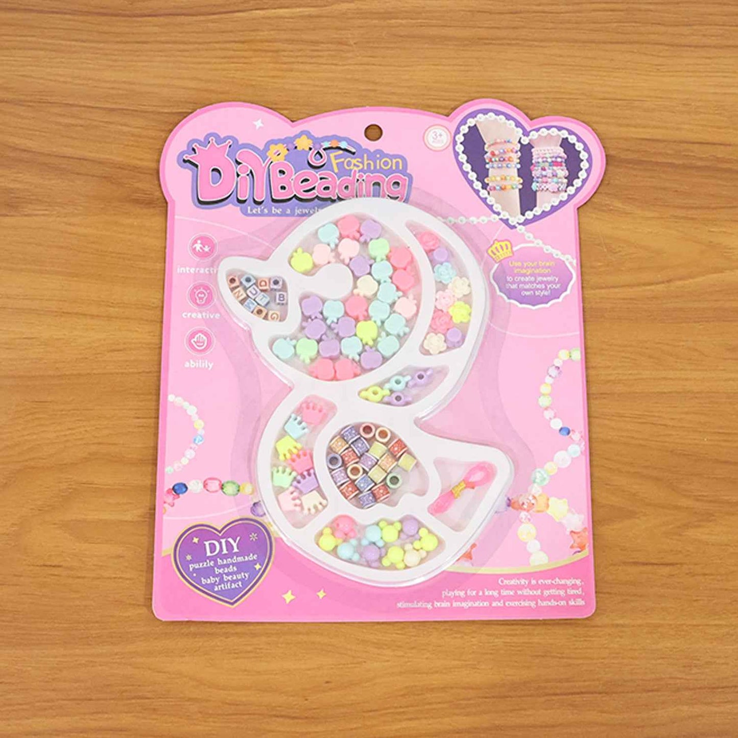 Diy Kids Beading  Jewelry Making Craft Kit (1 Set)