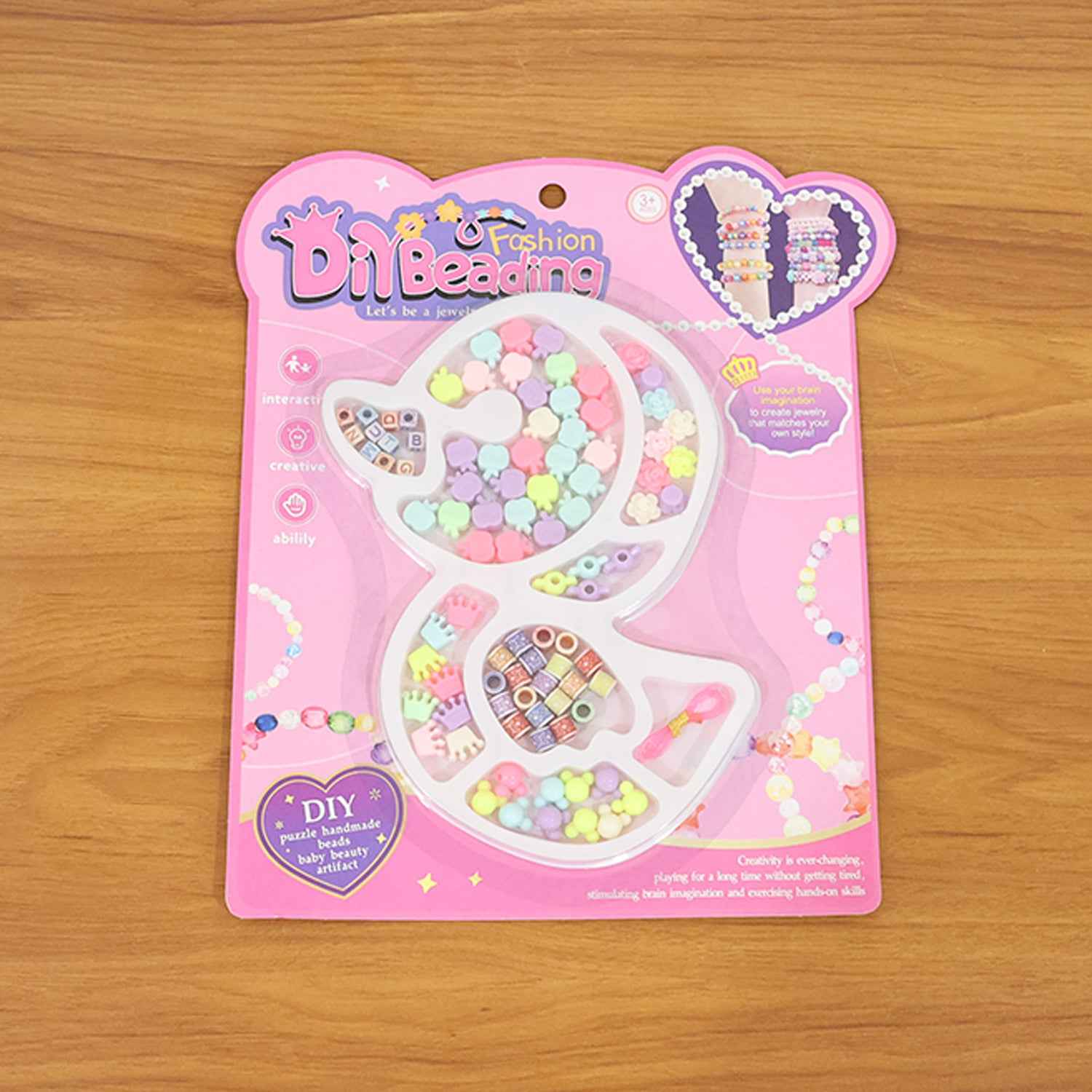Diy Kids Beading  Jewelry Making Craft Kit (1 Set)