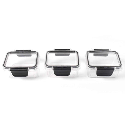 Kitchen Storage Container With Air Seal Lock Lid (3 Piece Set  250 Ml)