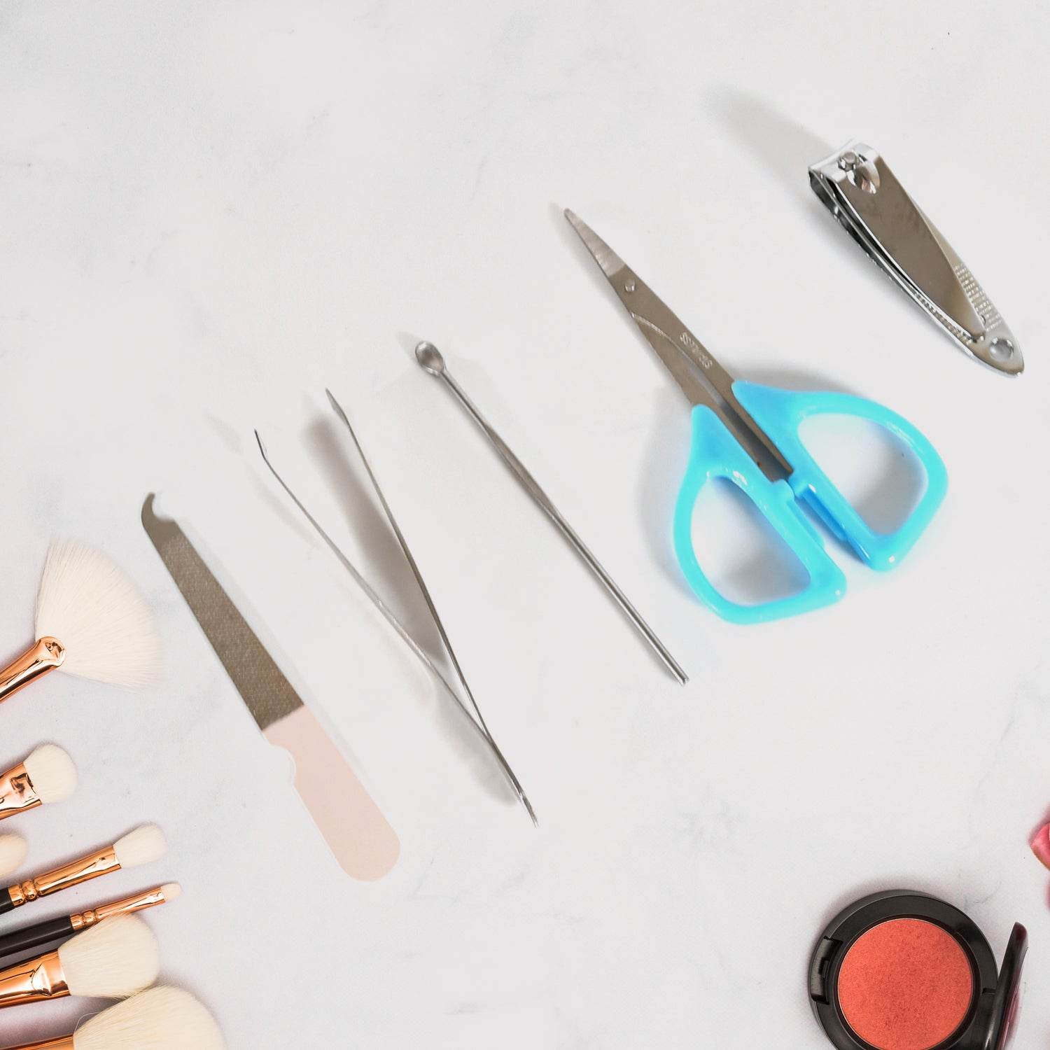 12605 5 In 1 Stainless Steel Professional Manicure Set Nail Cutter For Women Nail Scissors Luxury Grooming Kit. - Best Deals at BeSh Deals®