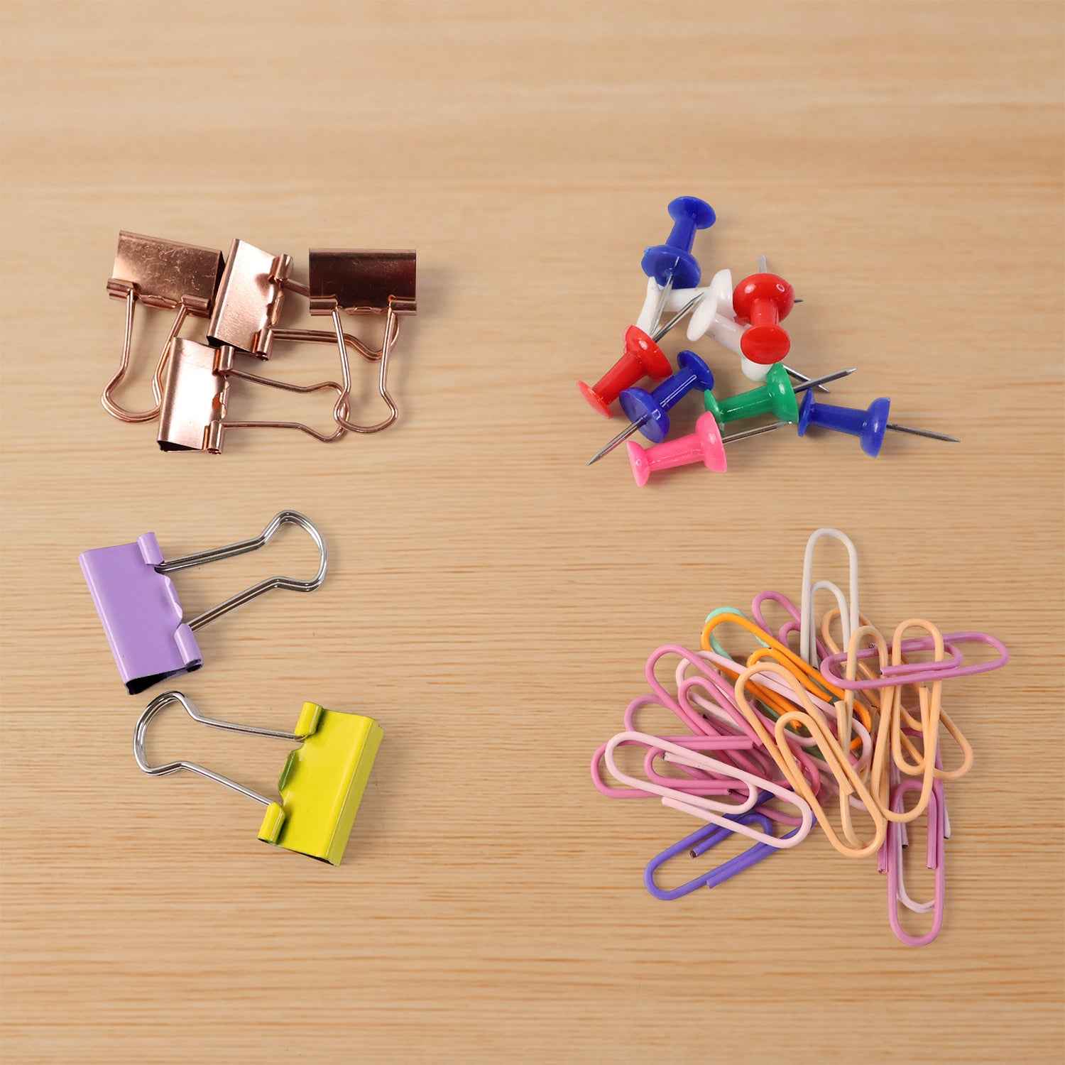 Office Stationery Clips And Pins Combo 1 Set