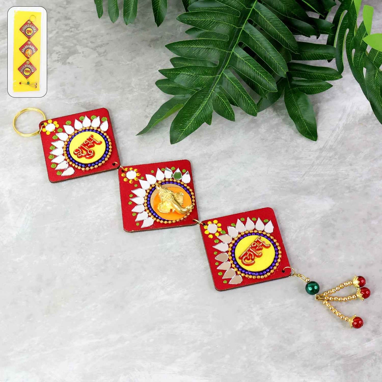 Traditional Labh Shubh Decorative Wall Hanging (1 Pc)