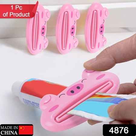 4876 Toothpaste Tube Squeezer 3.5inch Animal Toothpaste Squeezer Tube Squeezer Toothpaste Clip For Extruding Toothpaste Facial Washing Milk Tomato Sauce And Other Tubular Items ( 1 Pc )