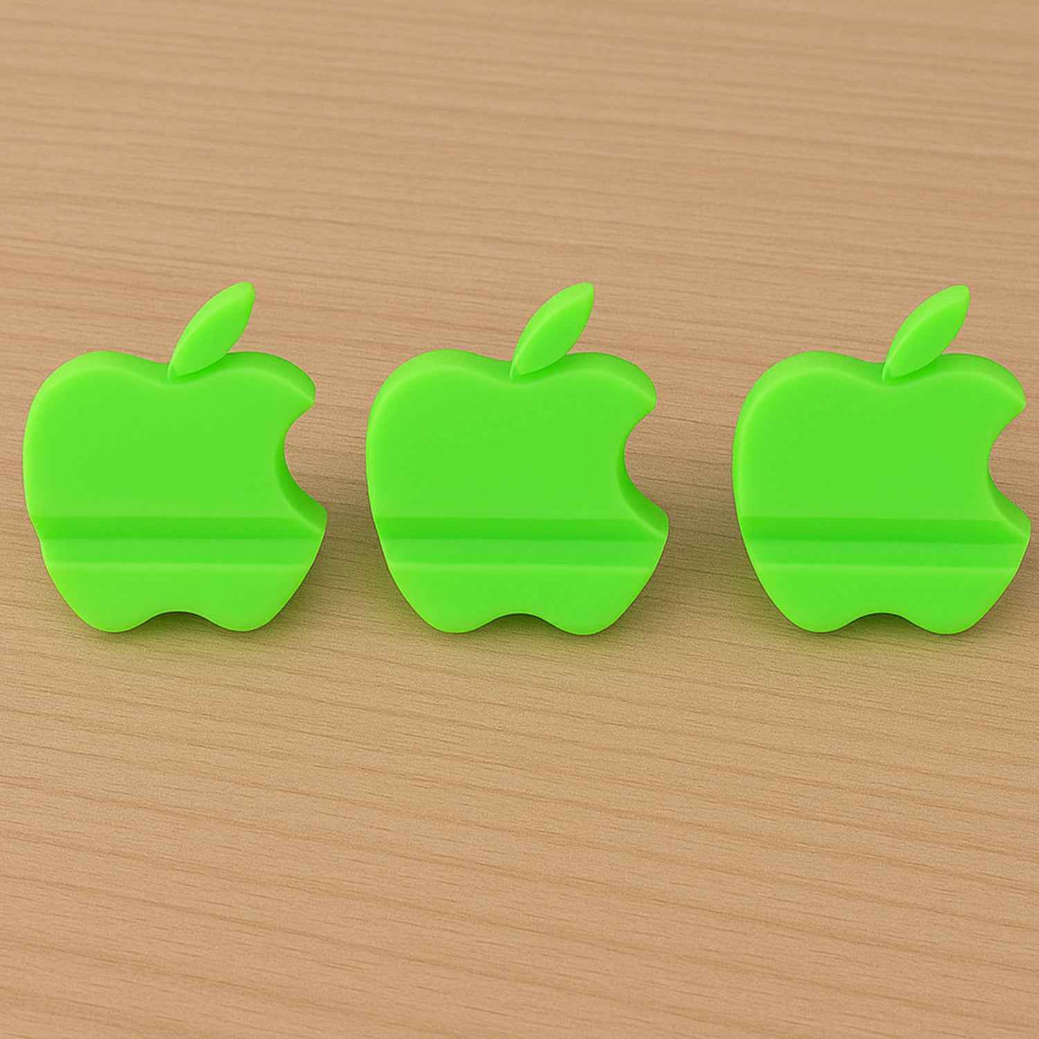 Apple-shaped Plastic Mobile Phone Holder (3 Pc  Mix Color)
