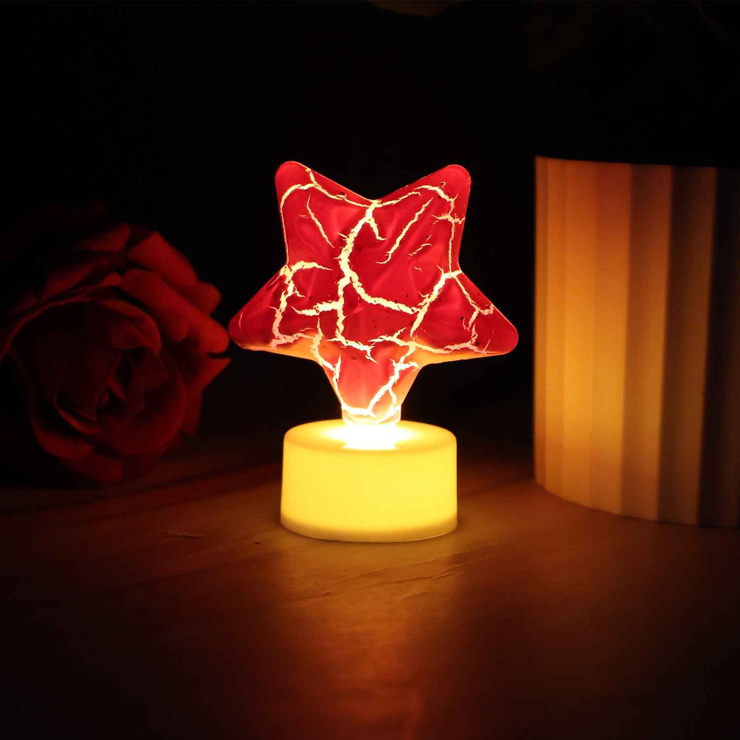 Star Shape Decorative Led Tealight Candles (12 Pc)