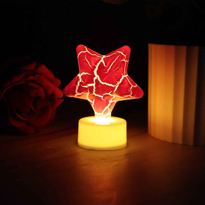 Star Shape Decorative Led Tealight Candles (12 Pc)