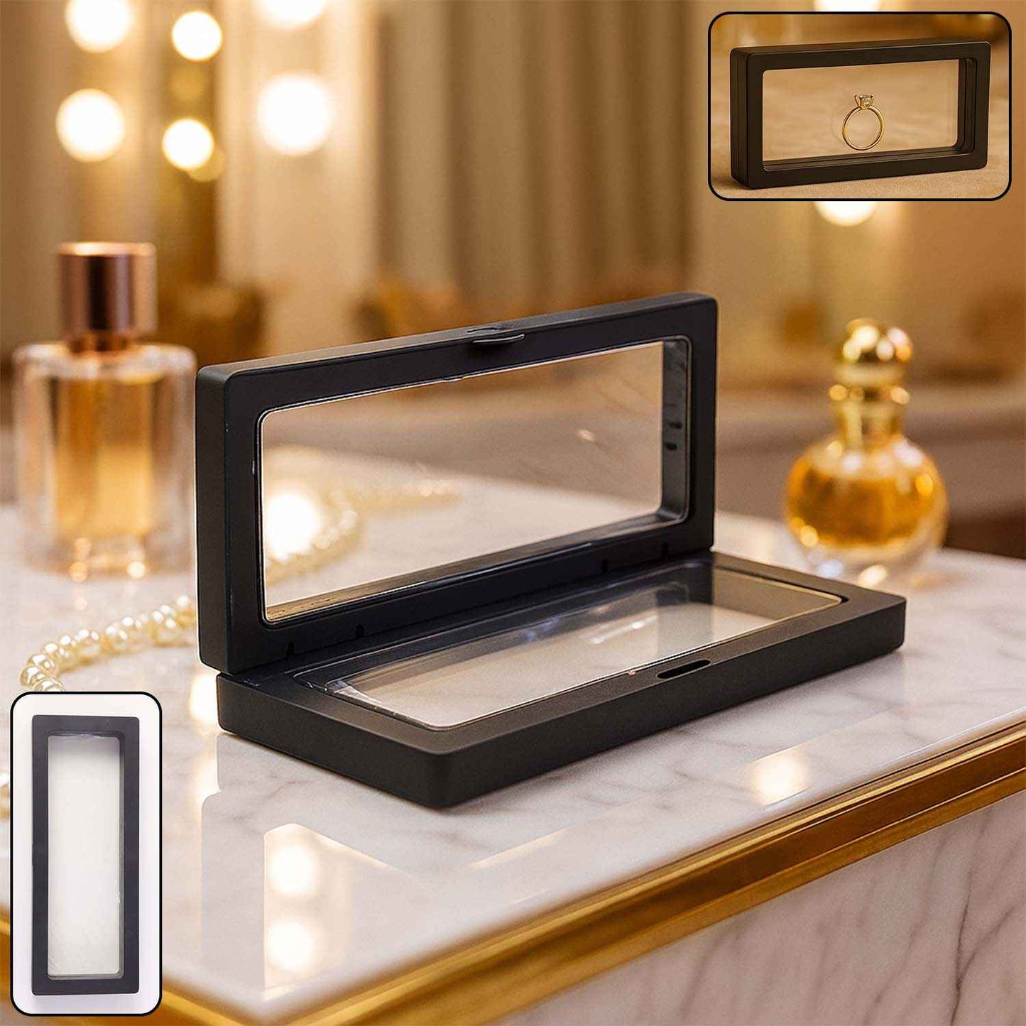 Transparent Jewellery Display Box (18x7 Cm  1 Pc)