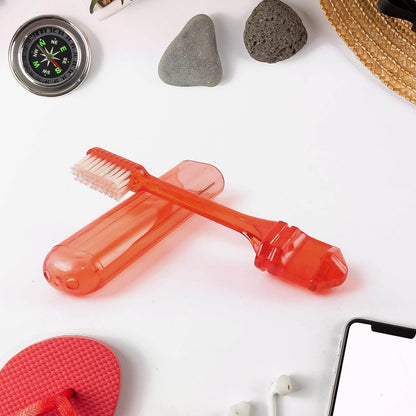 Portable Folding Toothbrush With Built-in Travel Case (1 Pc) - Best Deals at BeSh Deals®